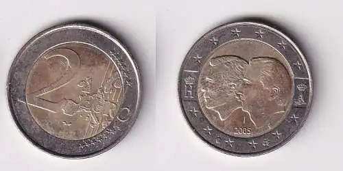 2 Euro Bi-Metall Münze Belgien 2005 Belgisch-Luxemburgische Wirtschafts (166184)