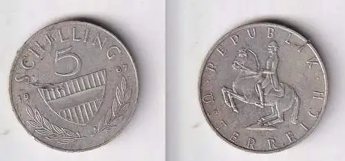 5 Schilling Silber Münze Österreich 1967 ss (166062)