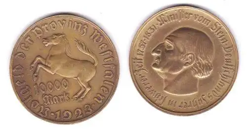 10000 Mark Notgeld der Provinz Westfalen 1923 Jäger N 20a  (114778)