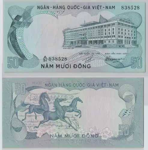 50 Dong Banknote South Vietnam (1972) Pick 30 UNC (140064)