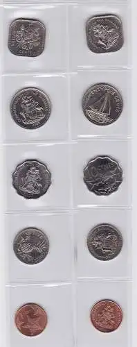 Kursmünzsatz KMS Bahamas mit 5 Münzen in Stempelglanz (133806)