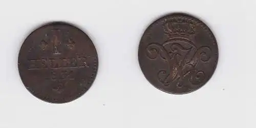 1 Heller Kupfer Münze Hessen Kassel 1831 (132493)