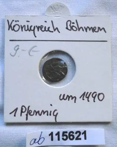1 Pfennig Münze Königreich Böhmen Wladislaus 1471-1516 (115621)
