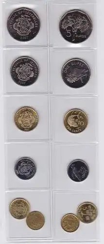Kursmünzsatz KMS Seychellen mit 6 Münzen in Stempelglanz (133689)
