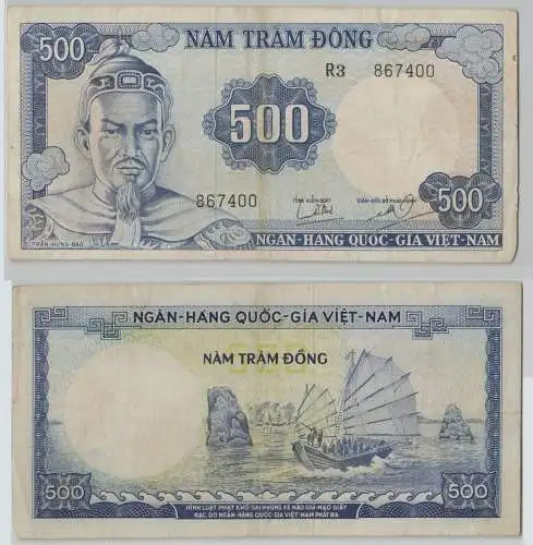500 Dong Banknote South Vietnam (1966) Pick 23 (141970)