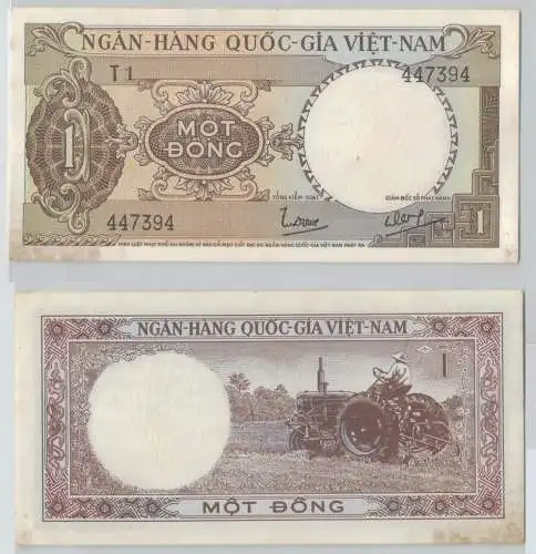 1 Dong Banknote South Vietnam (1964) Pick 15 (142727)