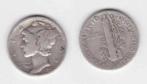 1 Dime Silber Münze USA 1941 Liberty (141346)