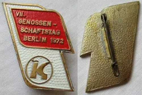 DDR Abzeichen VII. Genossenschaftstag Berlin 1972 IG Konsum (141312)