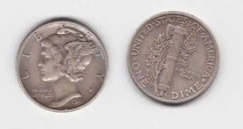 1 Dime Silber Münze USA 1941 Liberty (141857)