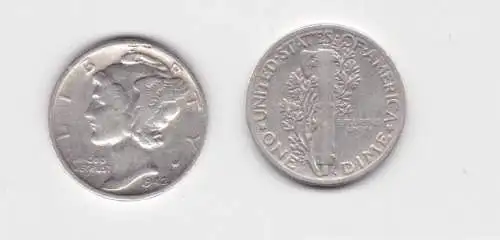 1 Dime Silber Münze USA 1942 Liberty (141642)