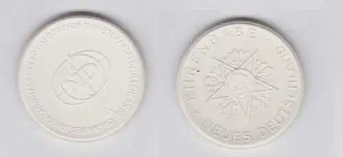 Porzellan Medaille Zentralkomitee der SED Ehrengabe - Neues Deutschland (132792)