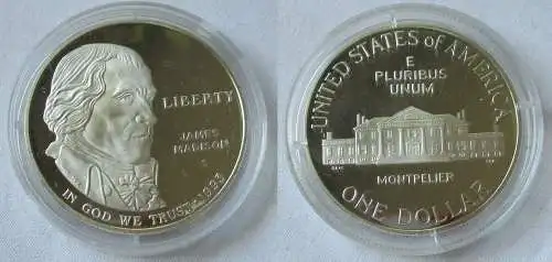 1 Dollar Silber Münze USA 1993 James Madison (107900)