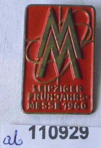 DDR Messe Abzeichen Leipziger Frühjahrsmesse 1960 (110929)