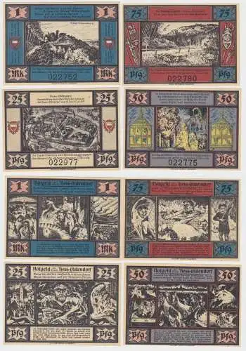 4 x Banknoten Notgeld Stadt Hessisch Oldendorf 1921 (140306)