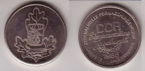 DDR Medaille Zentralstelle für Jagdhundewesen Siegerausstellung 1985 (113588)