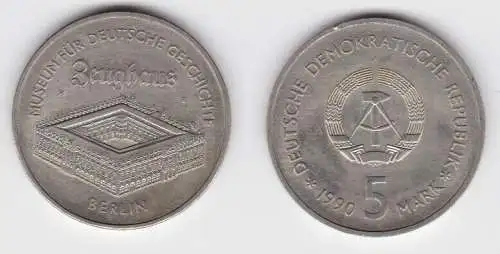 DDR Gedenk Münze 5 Mark Berlin Zeughaus 1990 vorzüglich (140480)