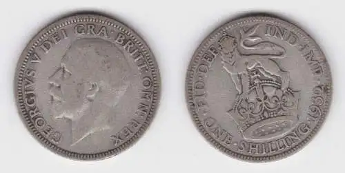 1 Schilling Silber Münze Großbritannien 1932 (126217)