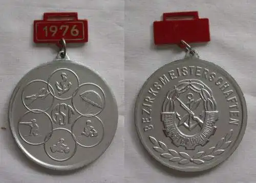 DDR Medaille GST Bezirksmeisterschaften Stufe Silber 1976 (151119)