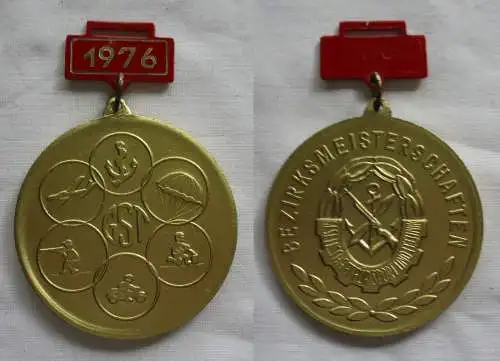 DDR Medaille GST Bezirksmeisterschaften Stufe Gold 1976 (150956)