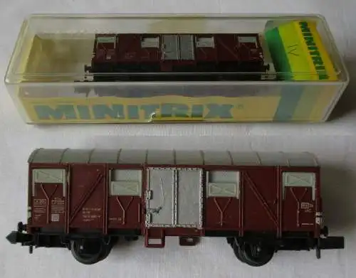 Minitrix 13239 gedeckter Güterwagen DB Spur N OVP (152041)