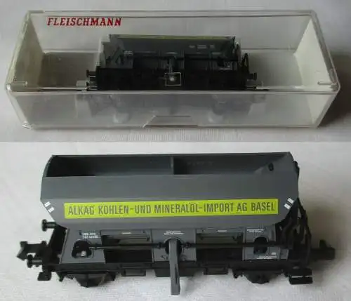 Fleischmann 8511 Seitenentladewagen "ALKAG" SBB Spur N OVP (152185)