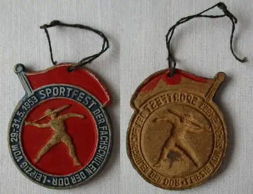 DDR Sport Abzeichen Sportfest der Fachschulen Leipzig 29.-31. Mai 1953 (140484)