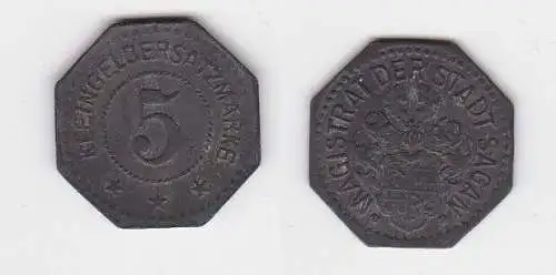 5 Pfennig Zink Notgeld Magistrat der Stadt Sagan um 1918 (151231)