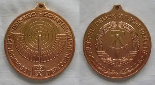 DDR Medaille DDR Meisterschaften Sportschießen der Journalisten VDJ (151493)