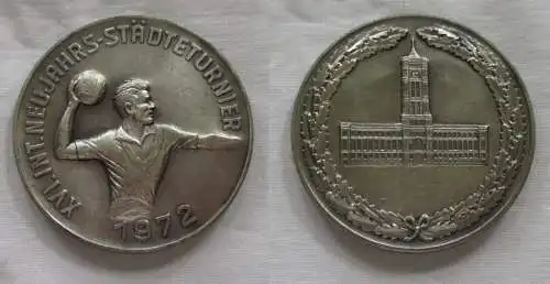 Medaille XVI. Internationale Neujahrs-Städte-Turnier 1972 in Silber (151179)