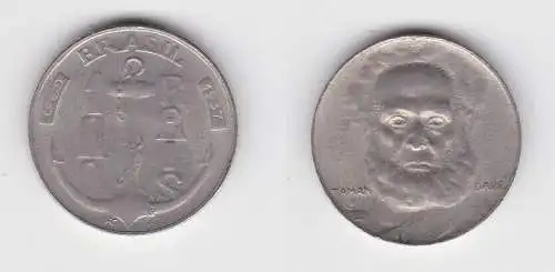 100 Reis Kupfer Nickel Münze Brasilien 1937 Taman Dare, Anker (138330)