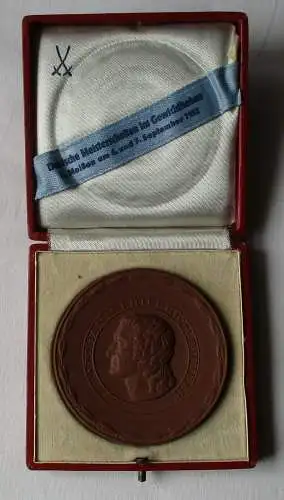 DDR Medaille Erinnerung Staatliche Porzellan-Manufaktur Meissen Böttger (133554)
