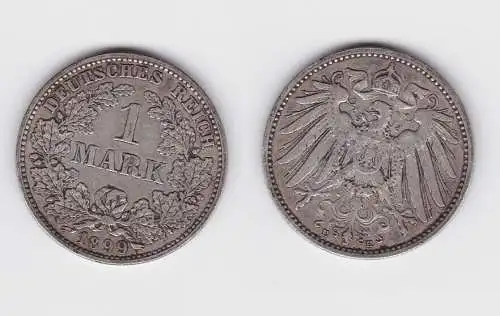 1 Reichsmark Silber Münze 1899 E ss (150802)