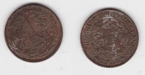 1 Cent Kupfer Münze Niederlande 1924 ss (133773)