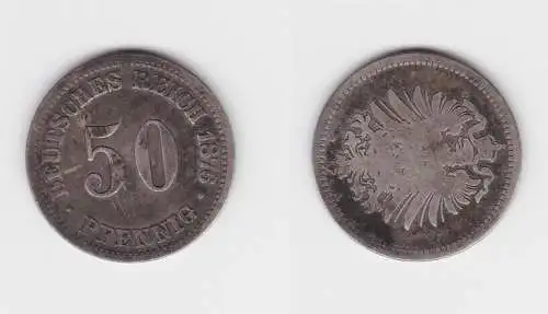 50 Pfennig Silber Münze Kaiserreich 1876 A Jäger 7 (145689)