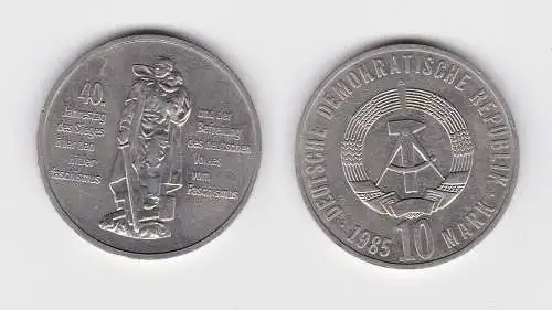 DDR Gedenk Münze 10 Mark 40.Jahre Kriegsende 1985 (151064)