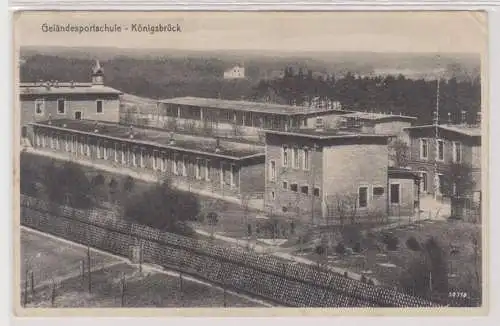 99317 AK Königsbrück - Geländesportschule, Totalansicht 1938