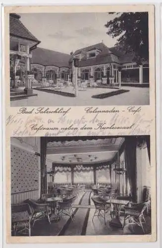 900073 AK Bad Salzschlirf - Colonnaden-Café, Caféraum neben dem Kurlesesaal 1928