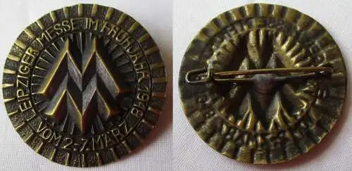 DDR Metall Abzeichen Leipziger Frühjahrsmesse 1948 Muster ? (156816)
