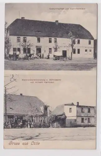 99846 Mehrbild Ak Gruß aus Lütte bei Belzig Gasthof usw. um 1910