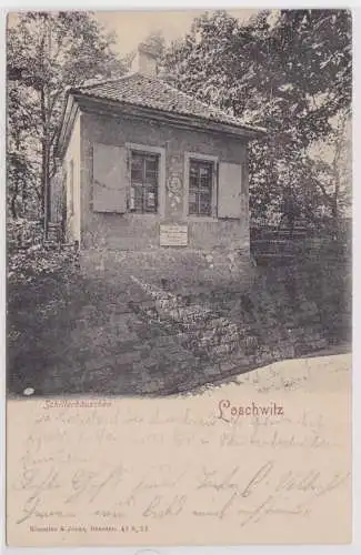 901212 Ak Loschwitz bei Dresden - Blick auf das Schillerhäuschen 1905