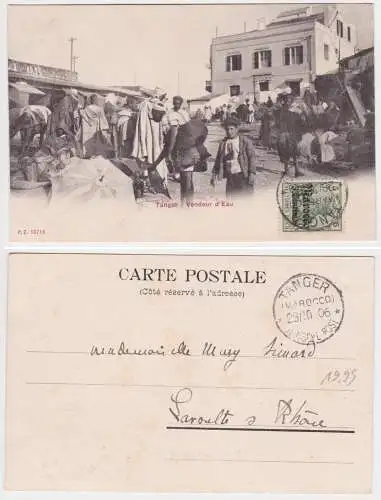 901834 Ak Tanger Deutsche Post in Marokko Tanger 5 Centimos 1906