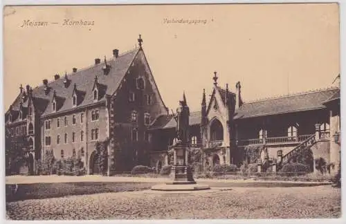 901090 Ak Meissen - Kornhaus und Verbindungsgang um 1920