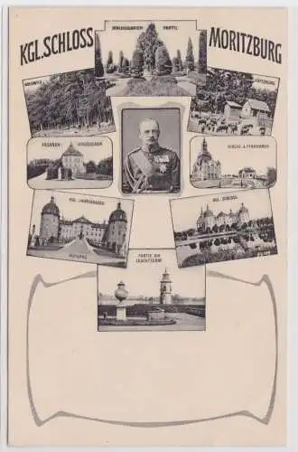 901085 Mehrbild Ak königliches Schloss Moritzburg um 1910