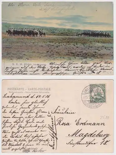 901944 Ak Schutztruppe Deutsch Süd-Westafrika Namibia Stempel Swakopmund 1906