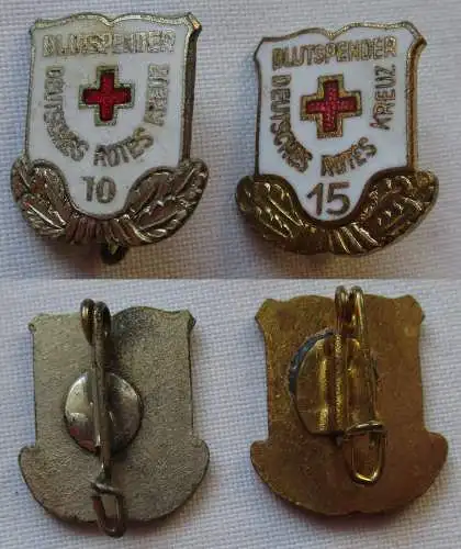 DDR Abzeichen Ehrennadel für Rotkreuz-Blutspenden in Gold & Silber (144994)