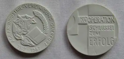 DDR Medaille Agrar-Industrie-Vereinigung Querfurt 1977-1987 Erfolg (149476)