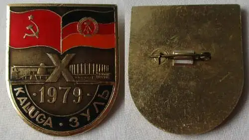 seltenes DDR Abzeichen Städtepartnerschaft Kaluga Suhl 1979 (149030)