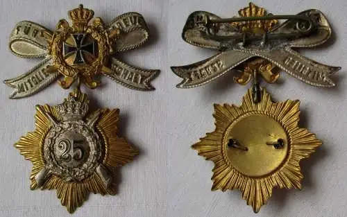 Seltenes Abzeichen K.S. Militärverein für 25jähr.treue Mitgliedschaft (106184)