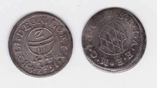 2 Kreuzer 1/2 Batzen Silber Münze Bayern Maximilian I. 1624 (105462)