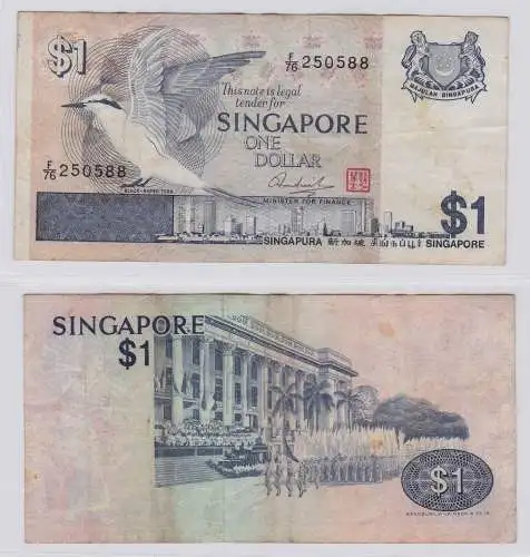1 Dollar Banknote Singapur o. Jahr (1976) Serie F (125965)